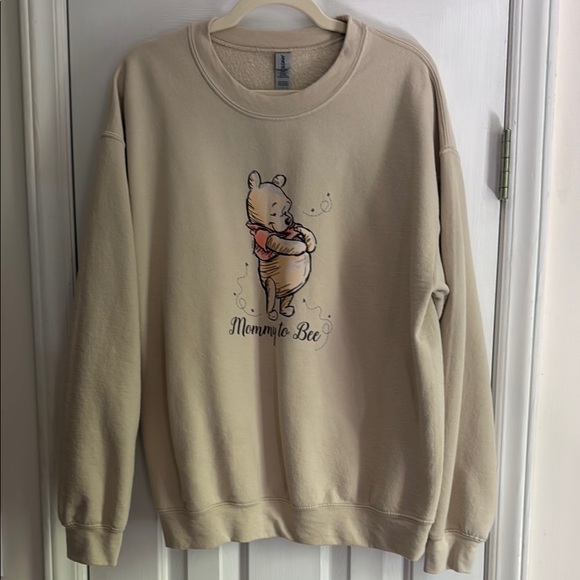 Gildan Sweaters - Winnie the Pooh Maternity Sweatshirt